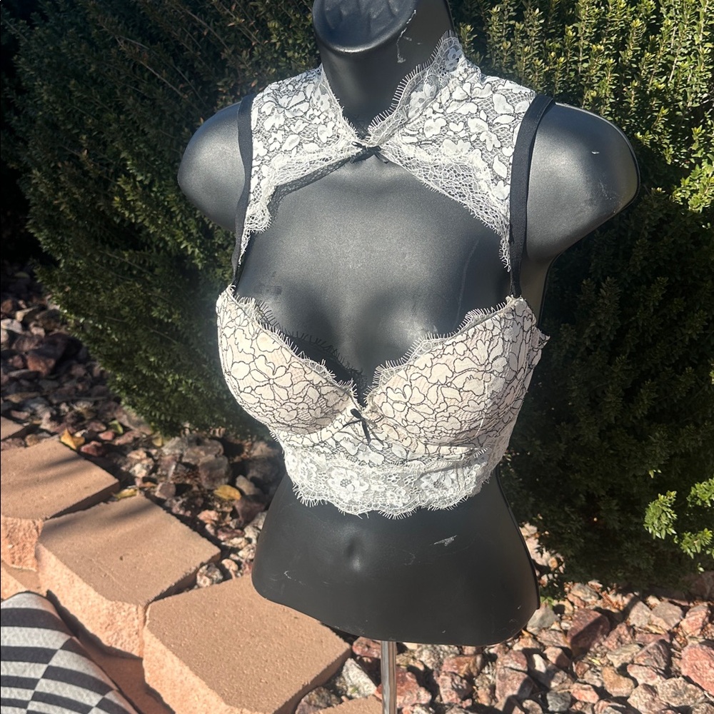 Victoria's Secret Dream Angels padded demi high-neck bra size 34D-brand new.